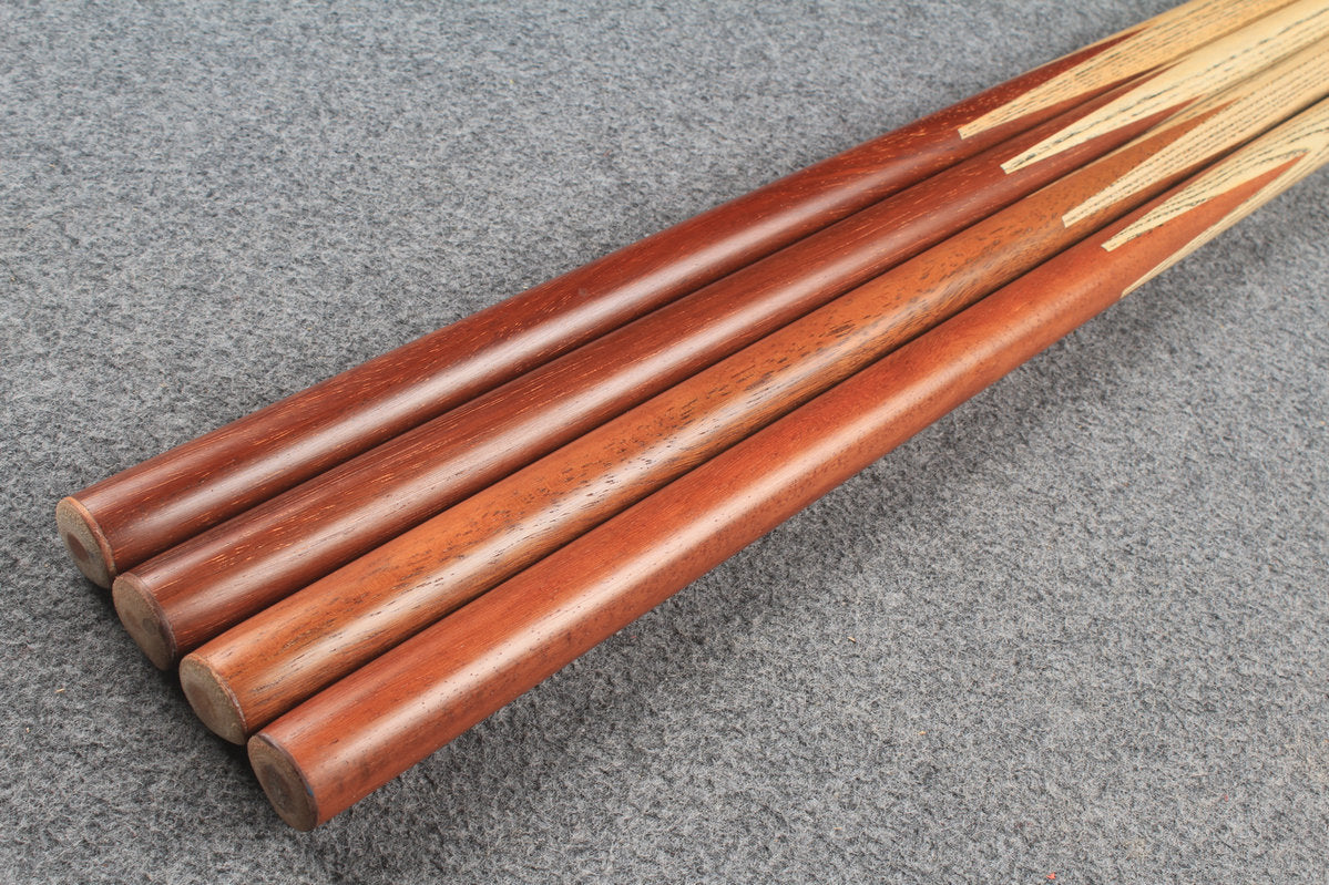 1 piece ash club cues Red iron wood butt WOODS CUES