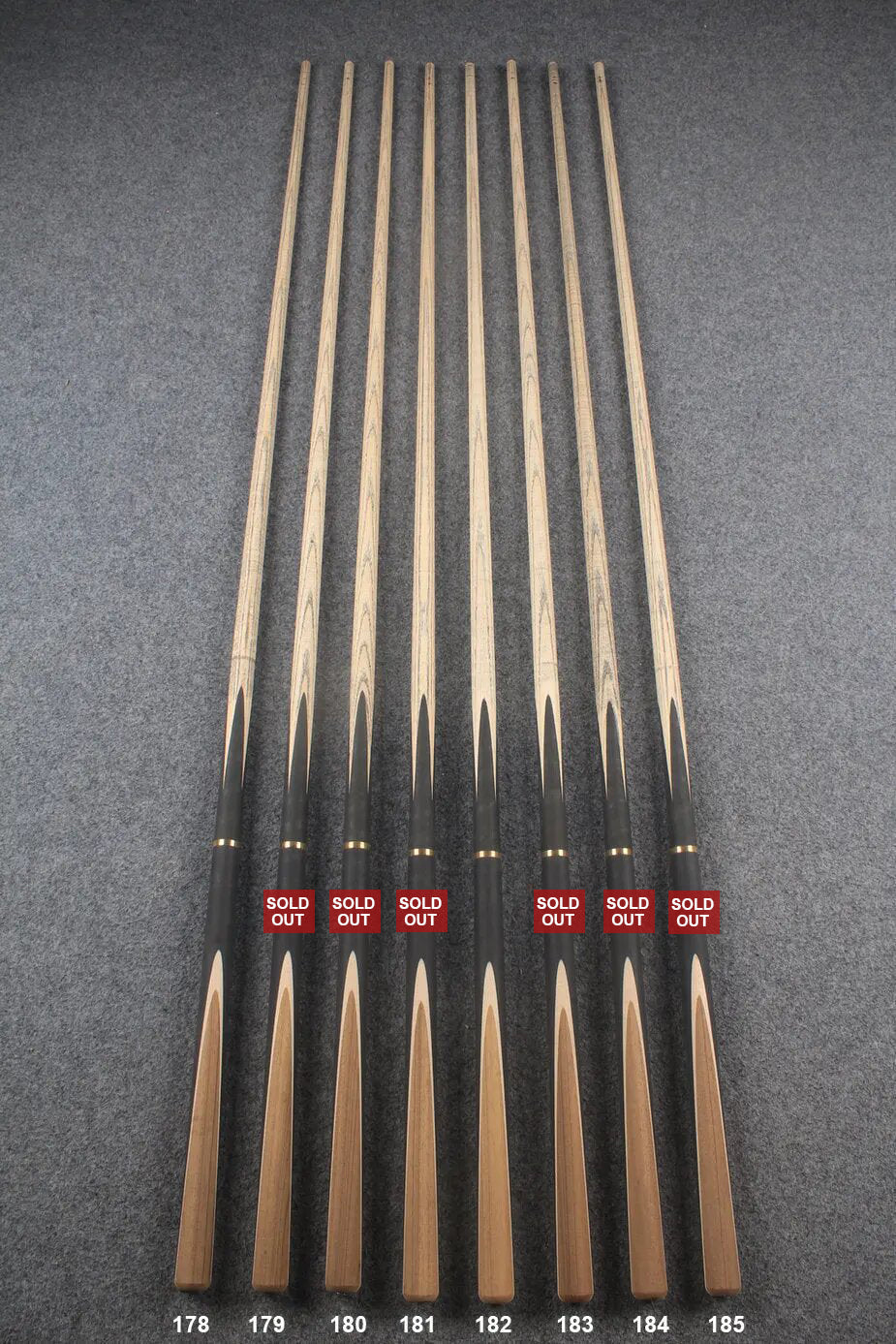 custom-made:  3/4 jointed Ronnie O'Sullivan Replica Snooker Cue #178 - #185 - Handcrafted to Order