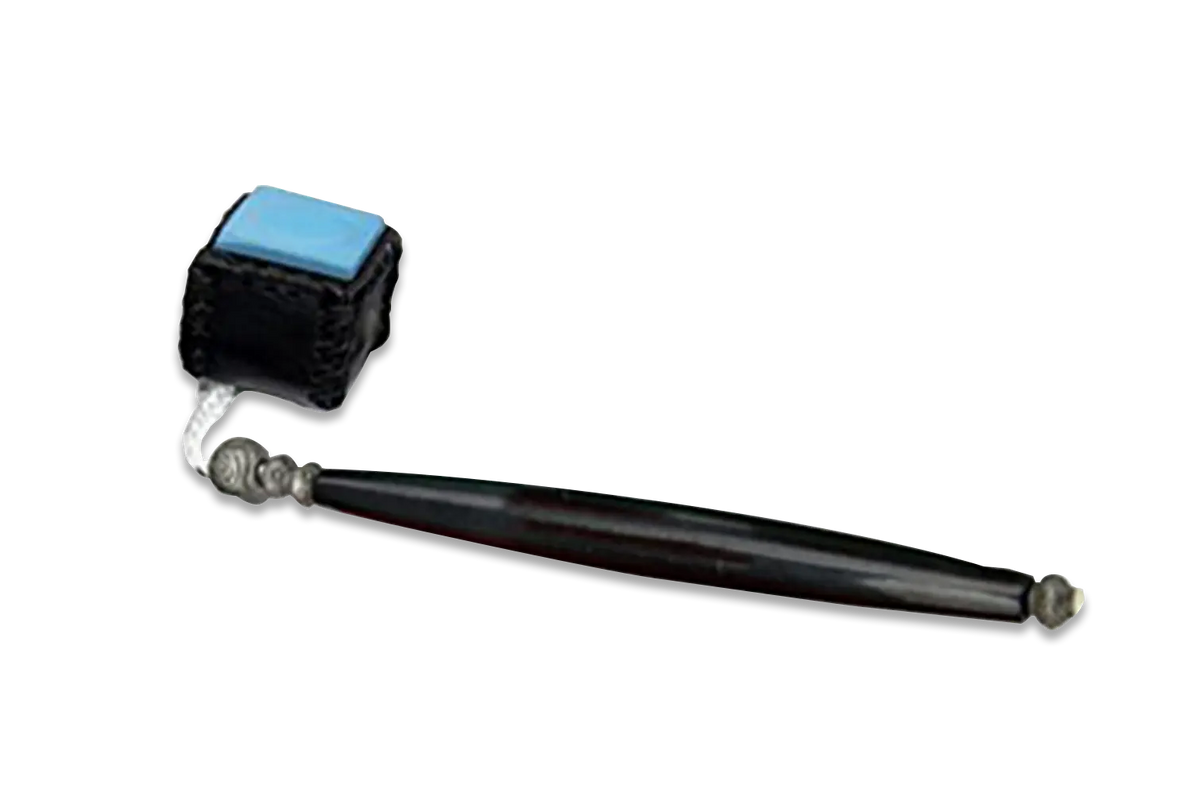Snooker/Pool Cue Carrying Leather Chalk Holder, Black