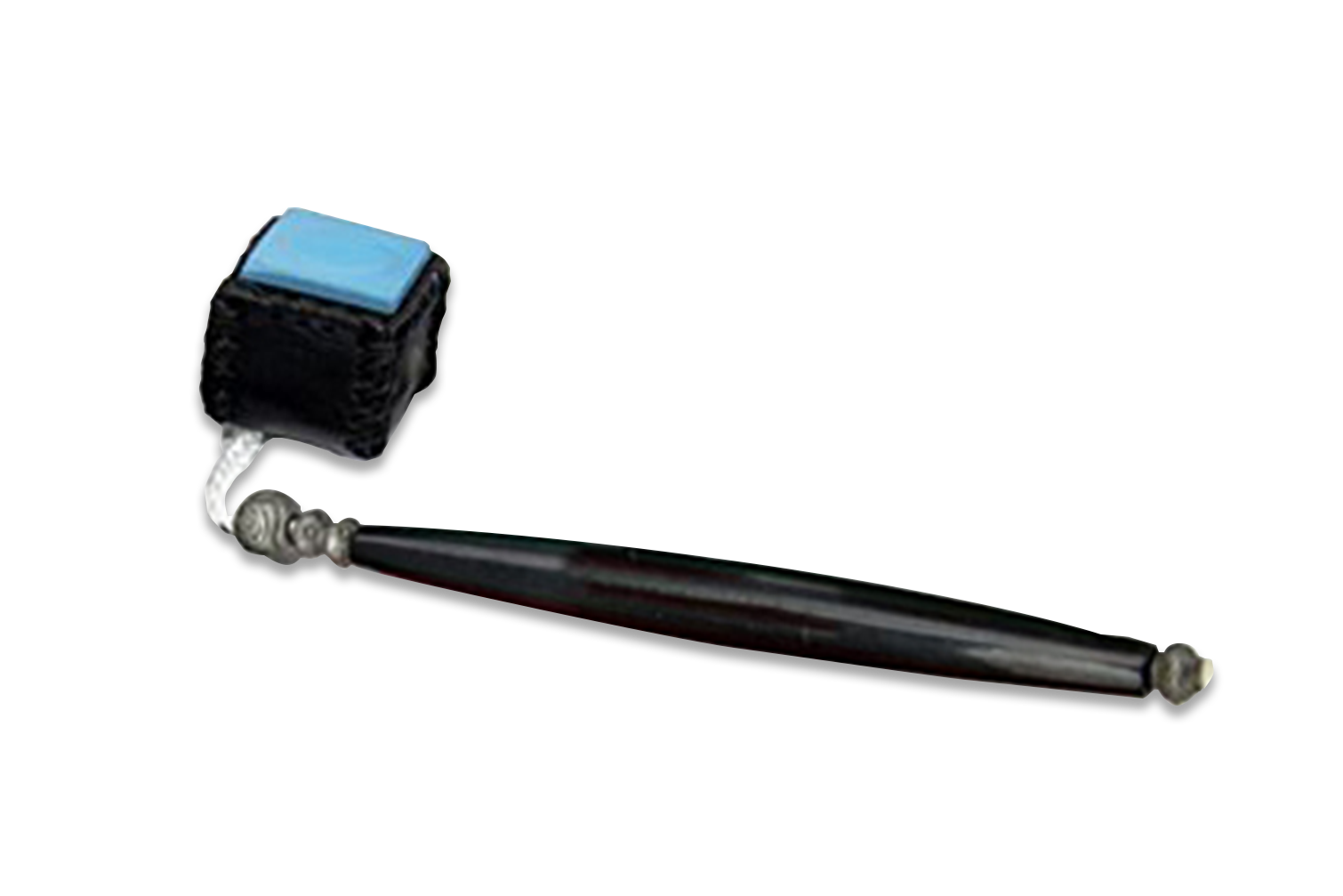 Snooker/Pool Cue Carrying Leather Chalk Holder, Black