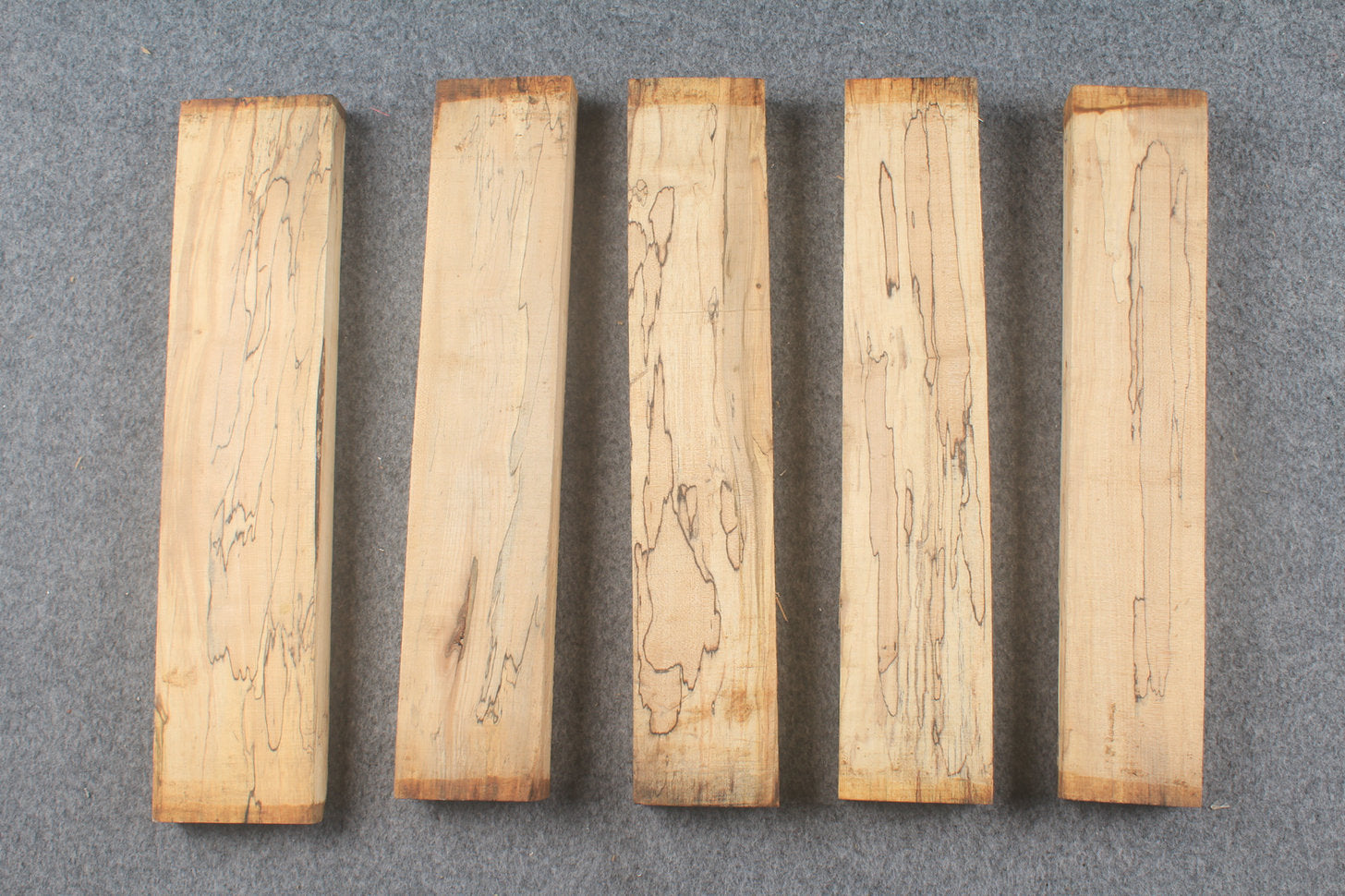 Spalted maple square pool cues butt turning blanks