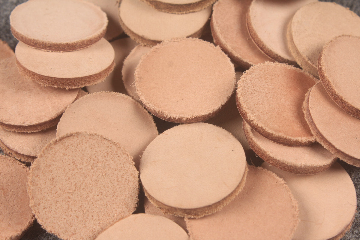 Leather Bumper Discs for Custom Billiard Cue Making WOODS CUES