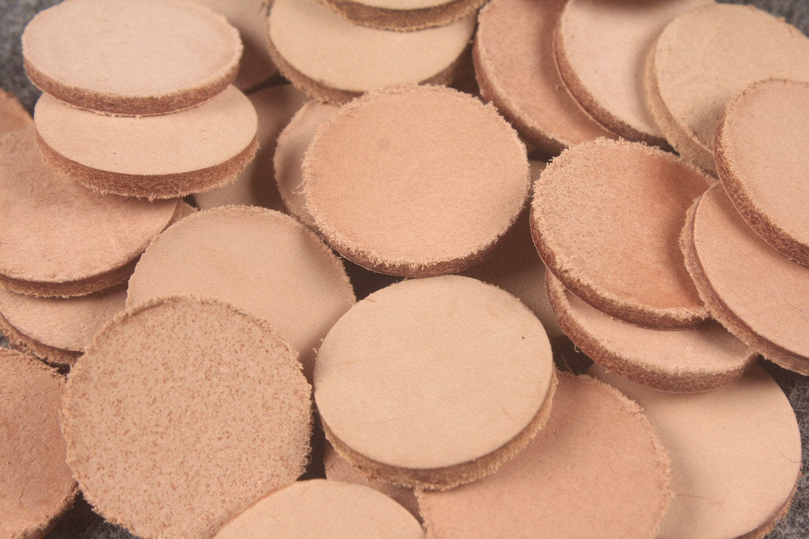 Leather Bumper Discs for Custom Billiard Cue Making WOODS CUES