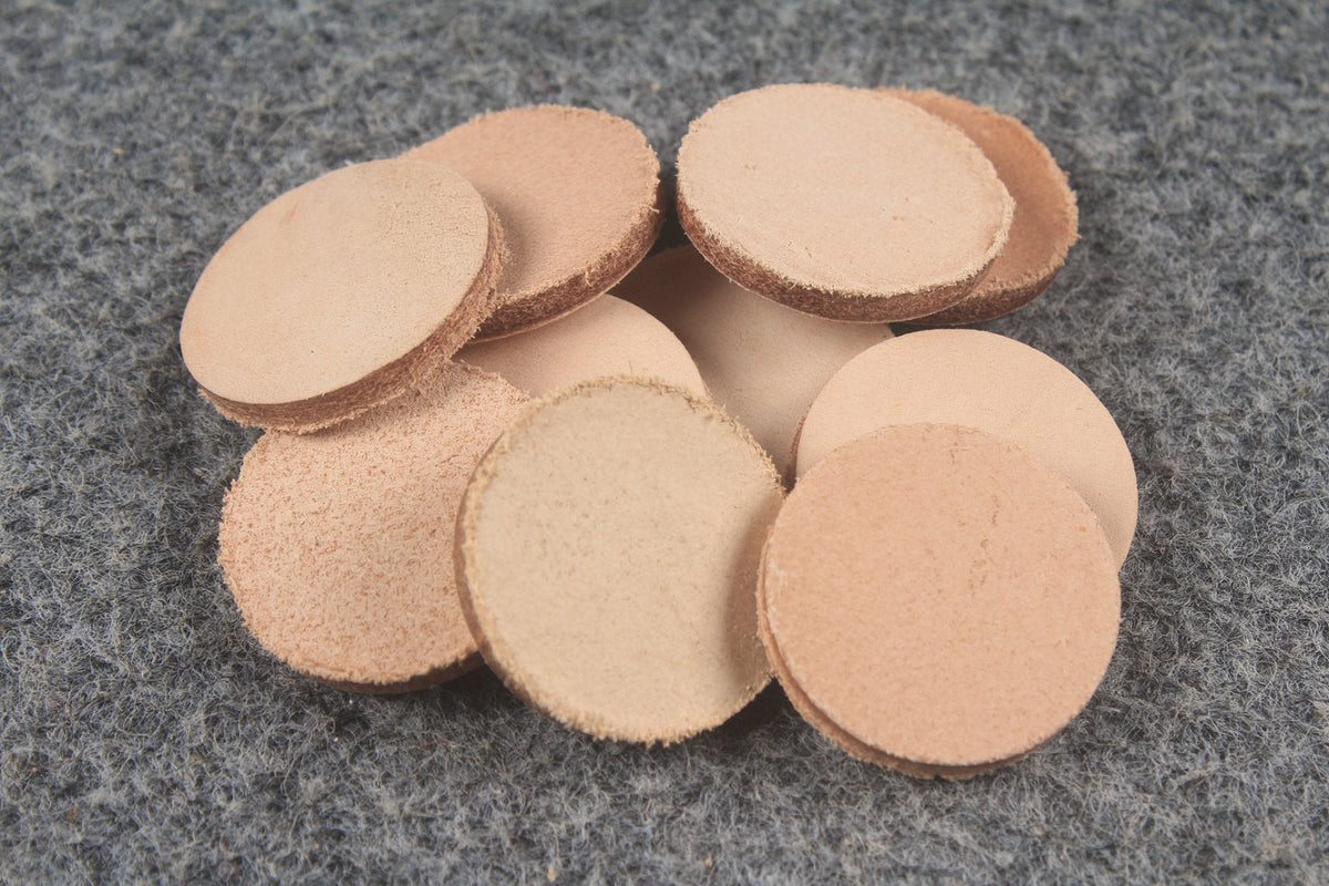 Leather Bumper Discs for Custom Billiard Cue Making WOODS CUES