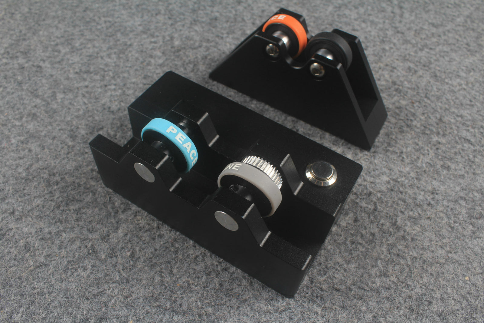 Pool Cue Straightness Detection System Tool Electric spinning Wheels 2 Pcs/Set