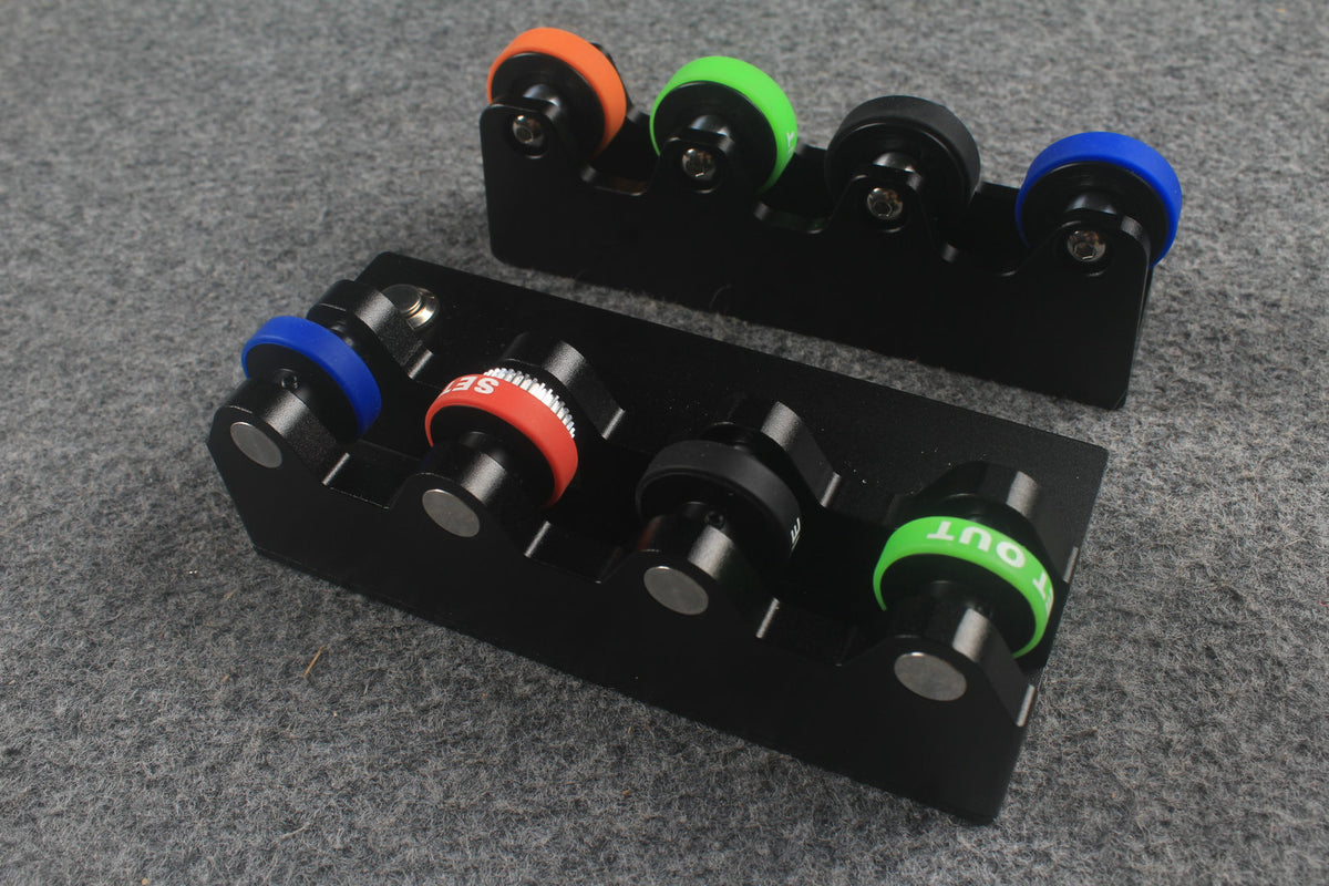 Pool Cue Straightness Detection System Tool Electric spinning Wheels 2 Pcs/Set
