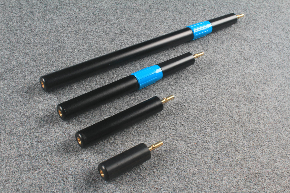 ton praram iii cues telescopic extension, mini butt connecter - various length WOODS CUES