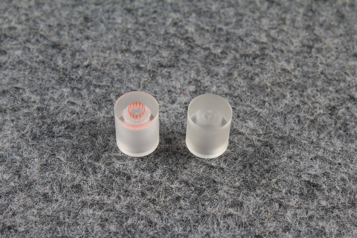Transparent Billiard Cue Ferrule – 13mm | Clear & Pink Sandwich WOODS CUES