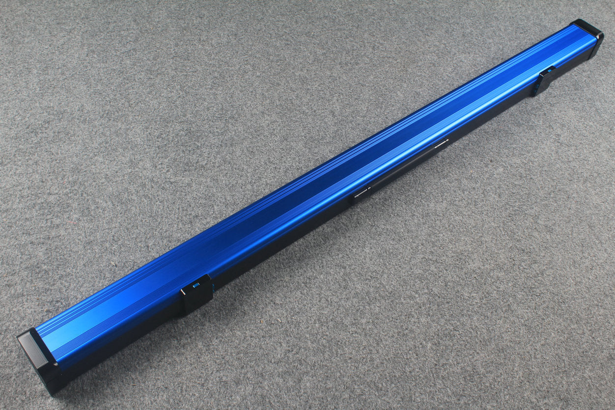 3/4 Premium Aluminium Snooker Cue Case – 2 Slots, Adjustable 120.5/124.8cm Interior