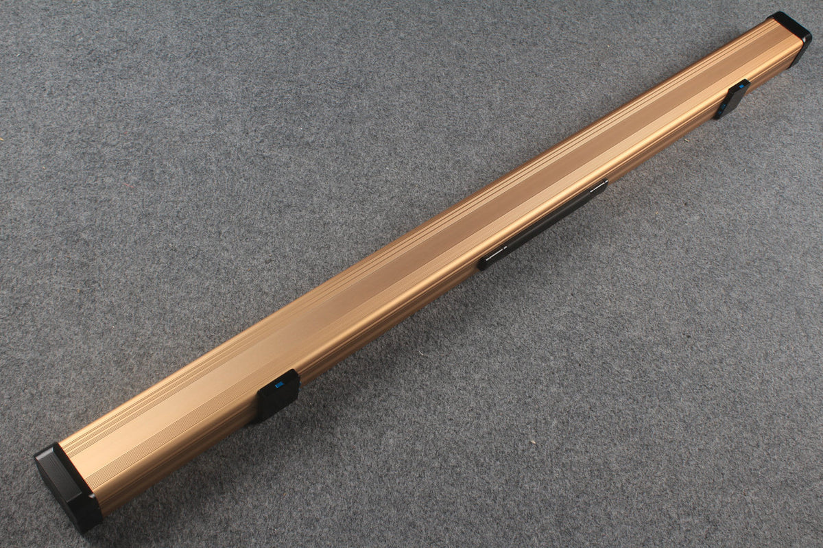 3/4 Premium Aluminium Snooker Cue Case – 2 Slots, Adjustable 120.5/124.8cm Interior