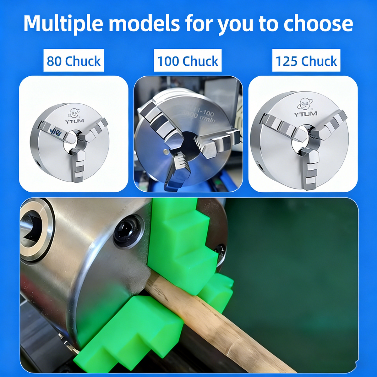 Universal chuck rubber sleeve for cue repair lathe WOODS CUES