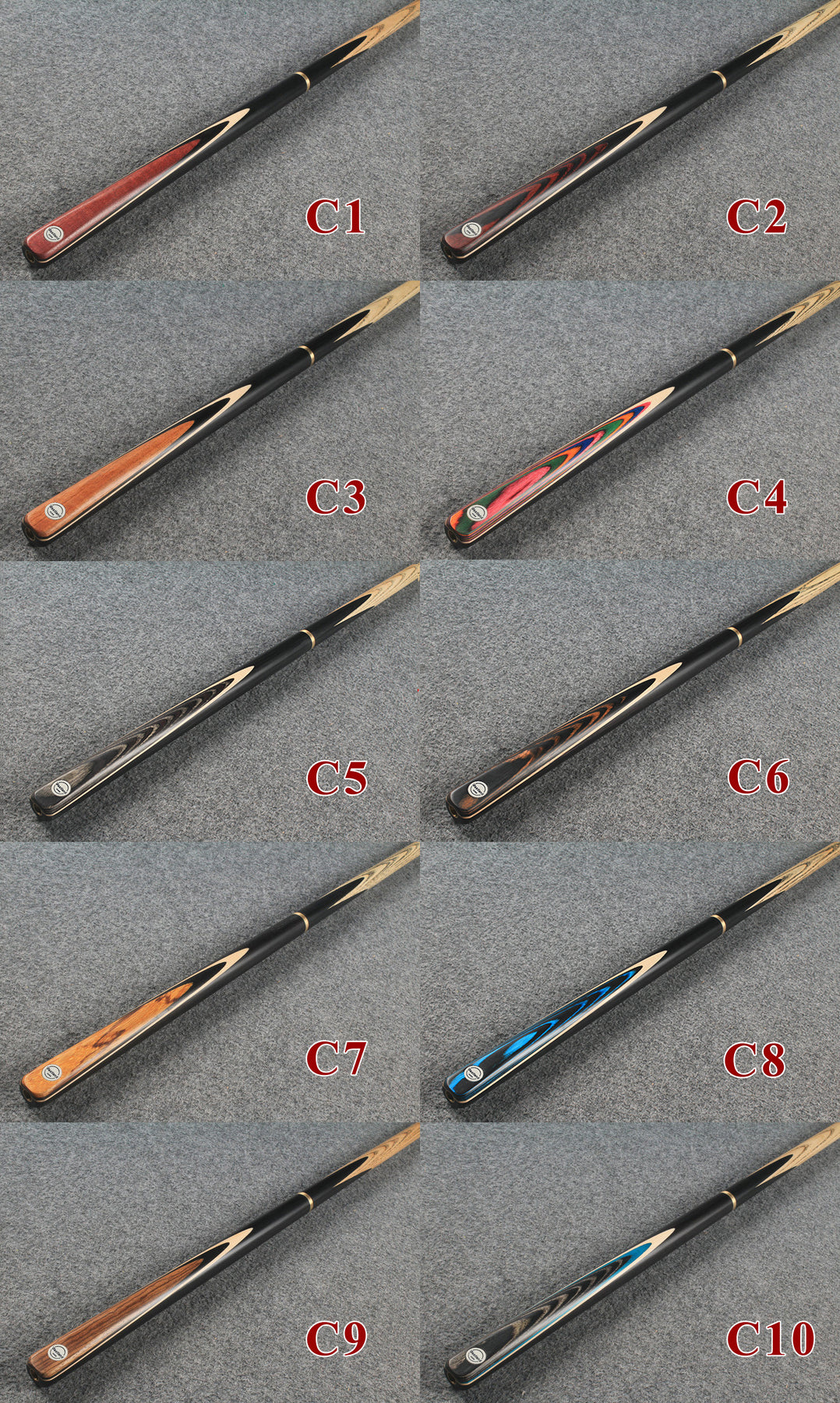 3/4 handmade ash snooker / pool westland cues