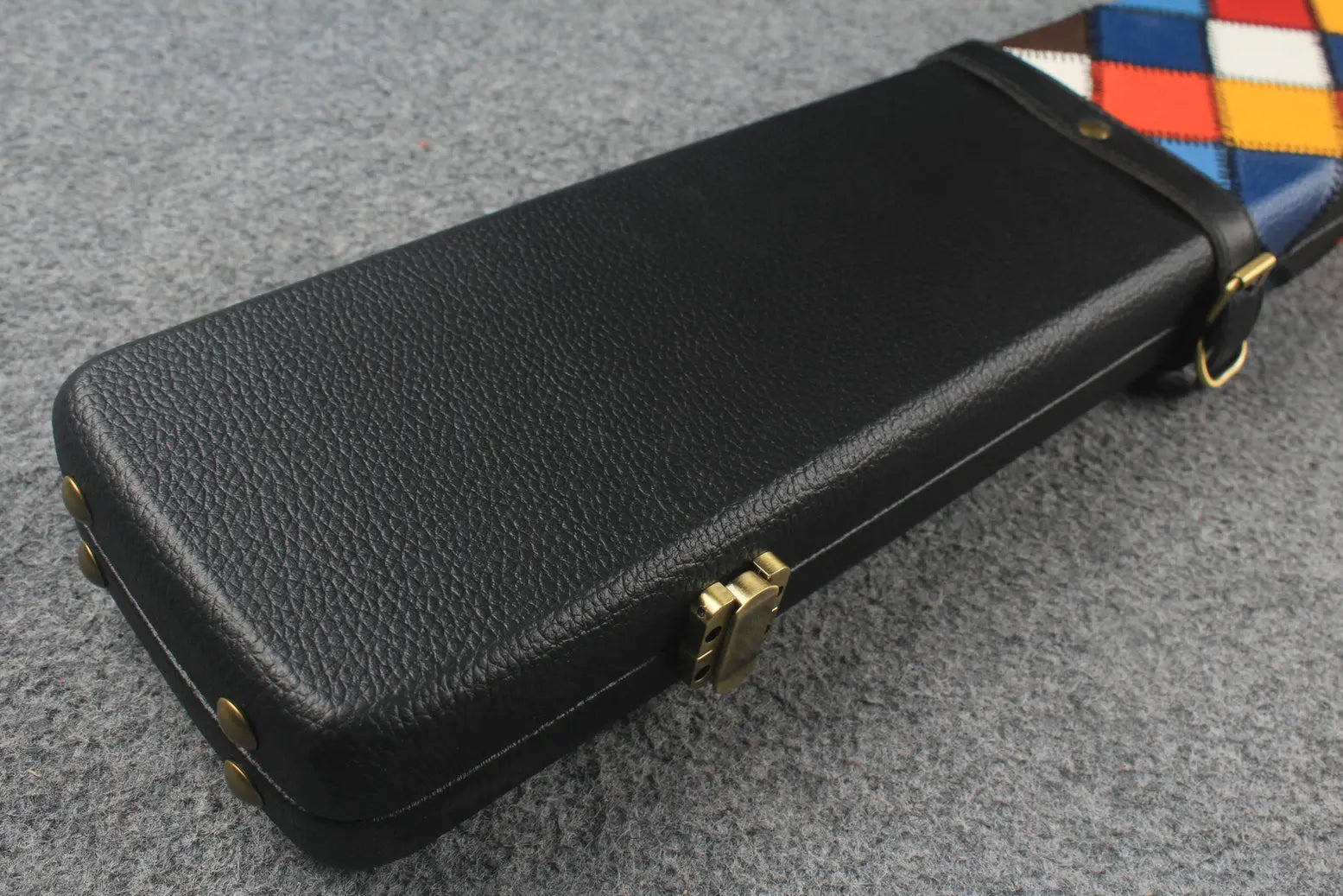 HANDMADE CENTER DIAMOND COLOR 3 COMPARTMENT QUALITY WIDE 3/4 CUE CASE