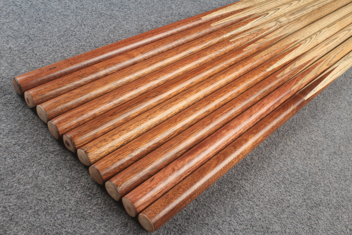 1 piece ash club cues walnut wood butt WOODS CUES