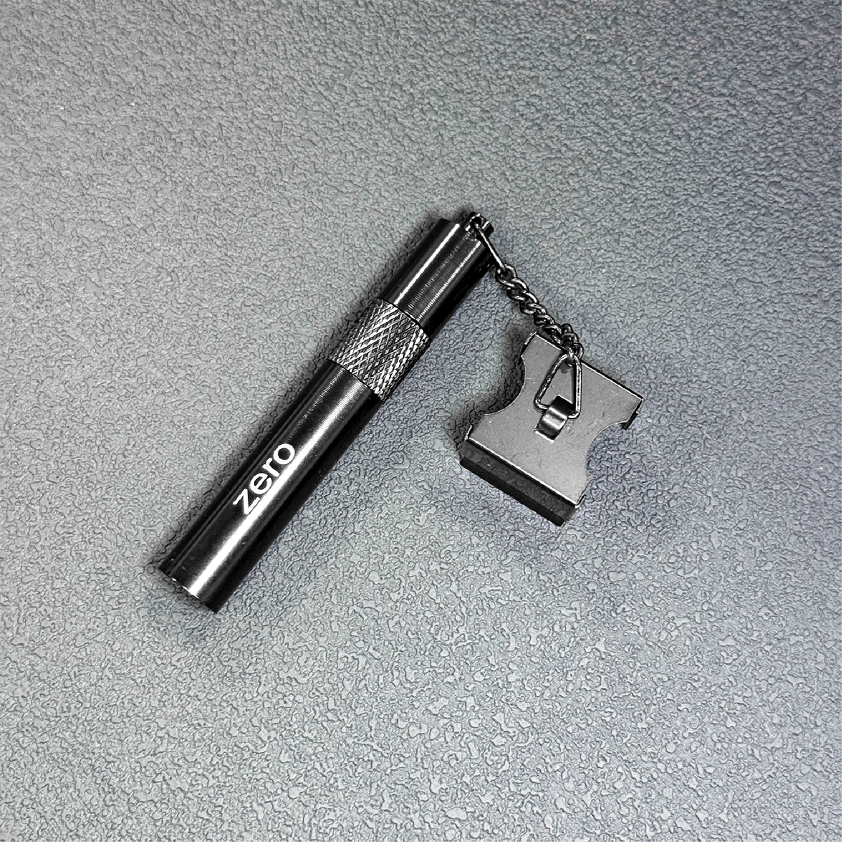 Billiards Skill Pen – 3-in-1 Metal Cue Tool (Chalk Holder + Tip Pricker + Tip Storage) Blue Crown