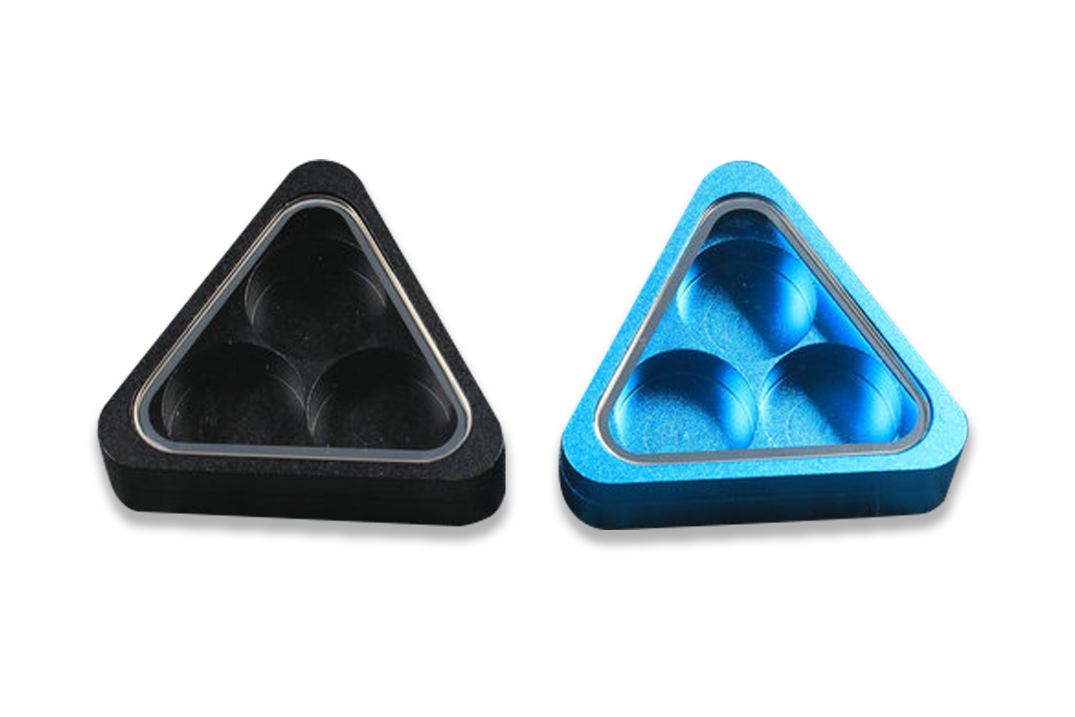aluminium alloy magnetic triangle cue tip storag box