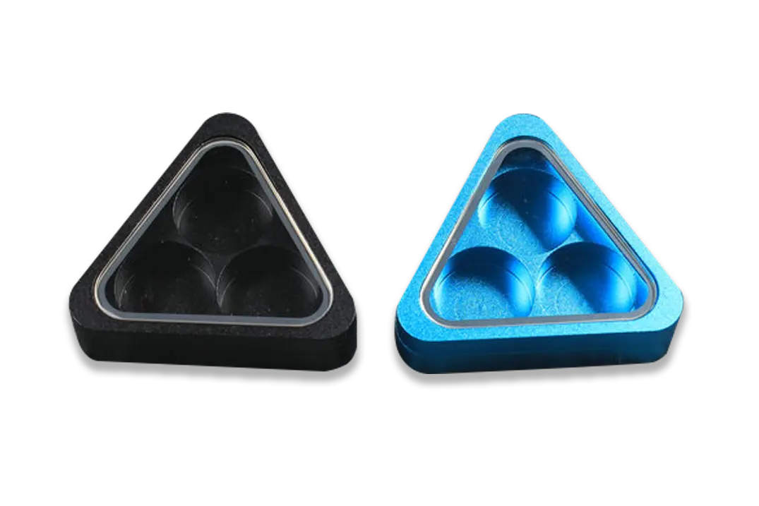 aluminium alloy magnetic triangle cue tip storag box