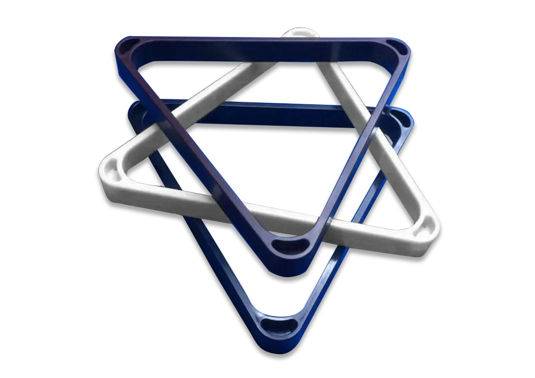 american pool ball triangle-2-1/4 inches,3 colors