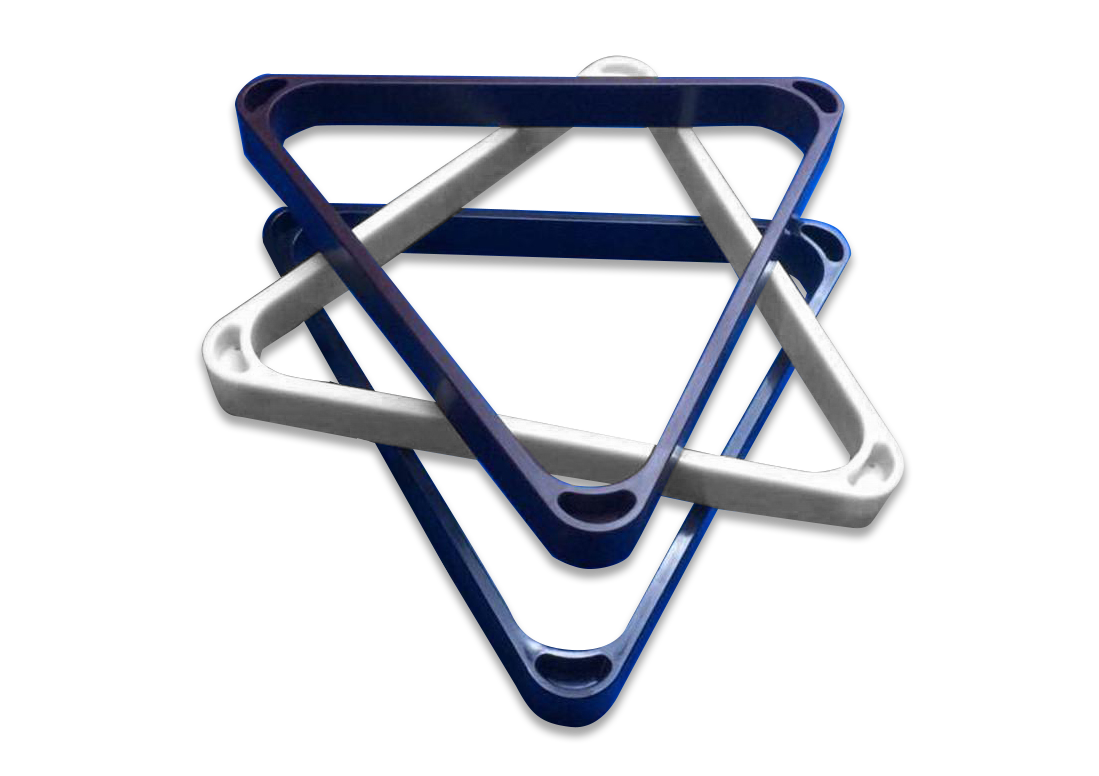 american pool ball triangle-2-1/4 inches,3 colors
