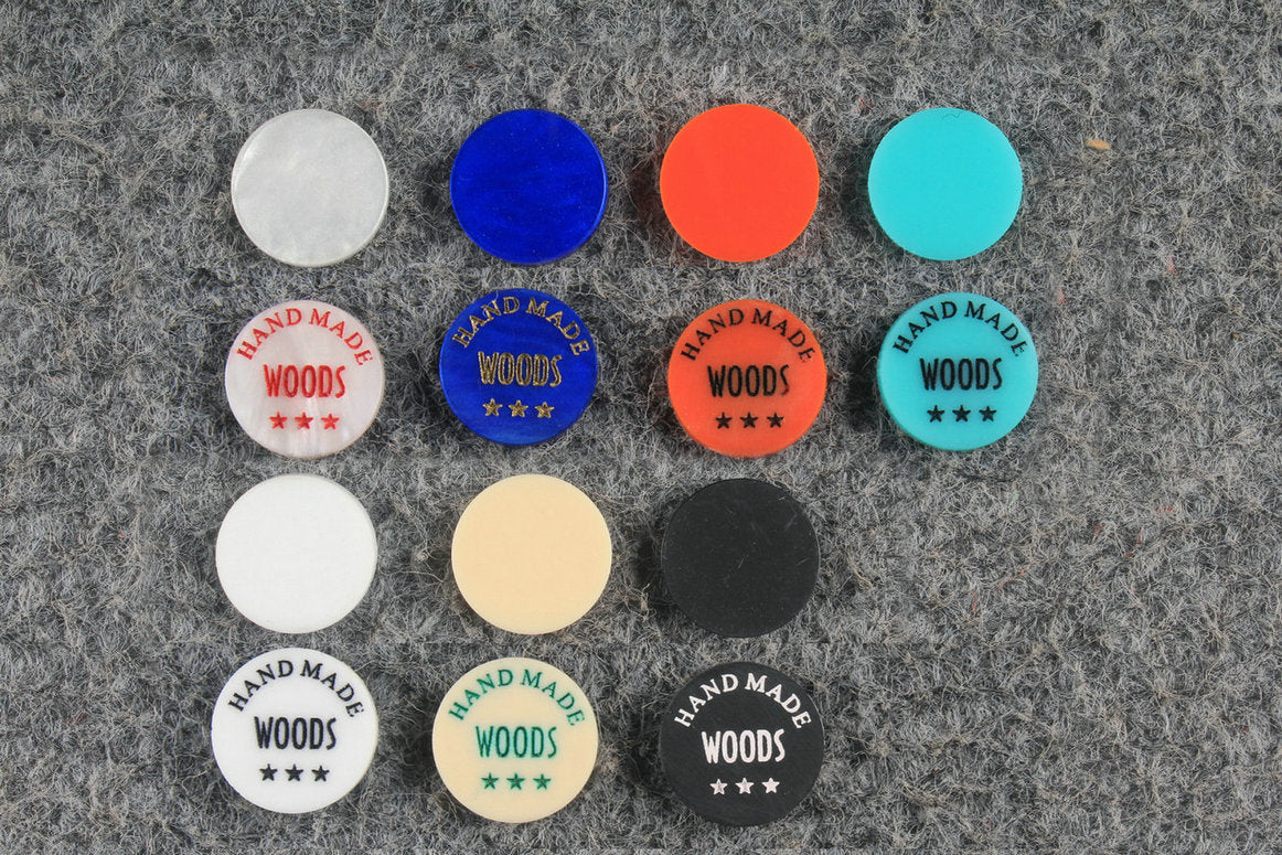 woods personalised cue / case - plate laser engraving printing service
