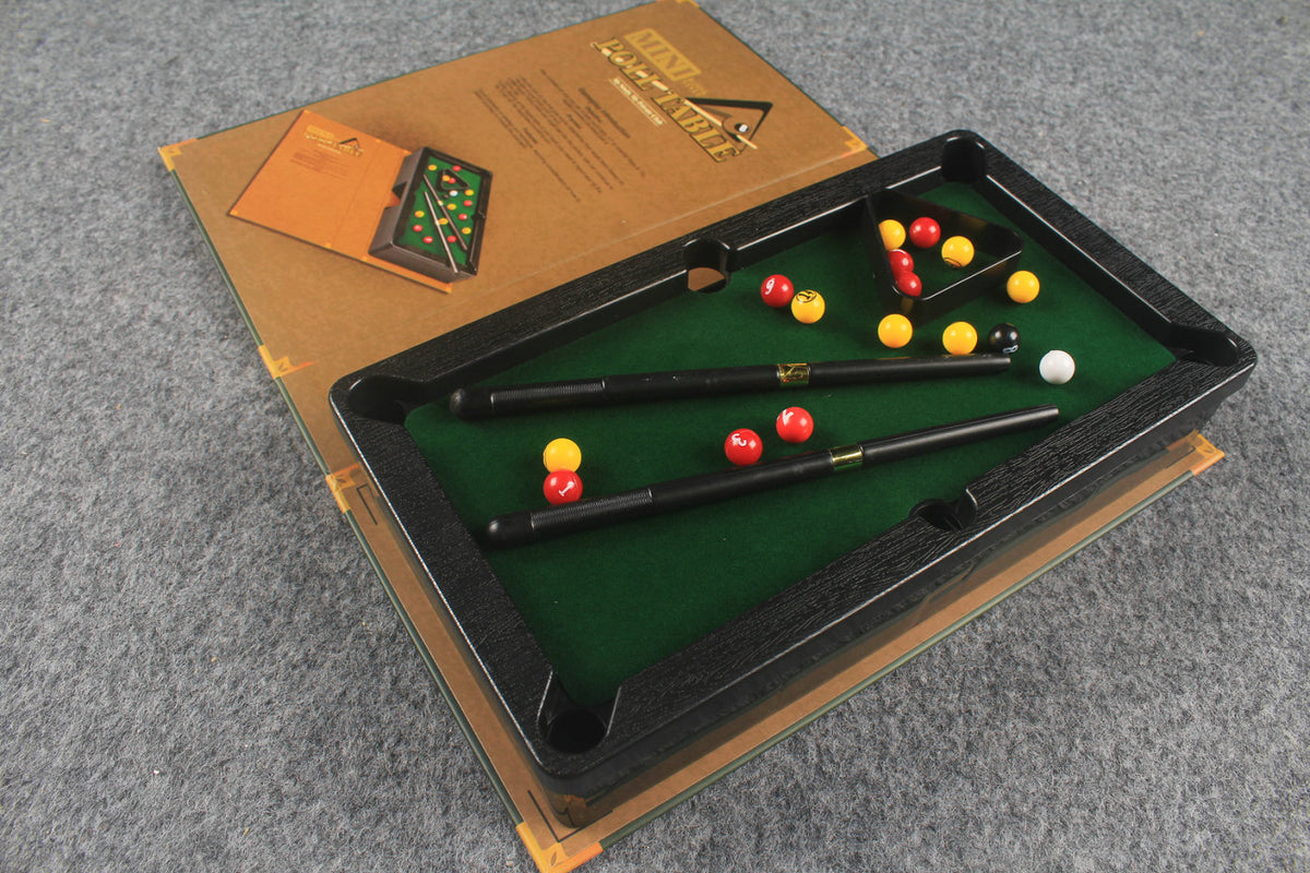 Mini Pool Table Gift Box Set – Tabletop Billiards Game