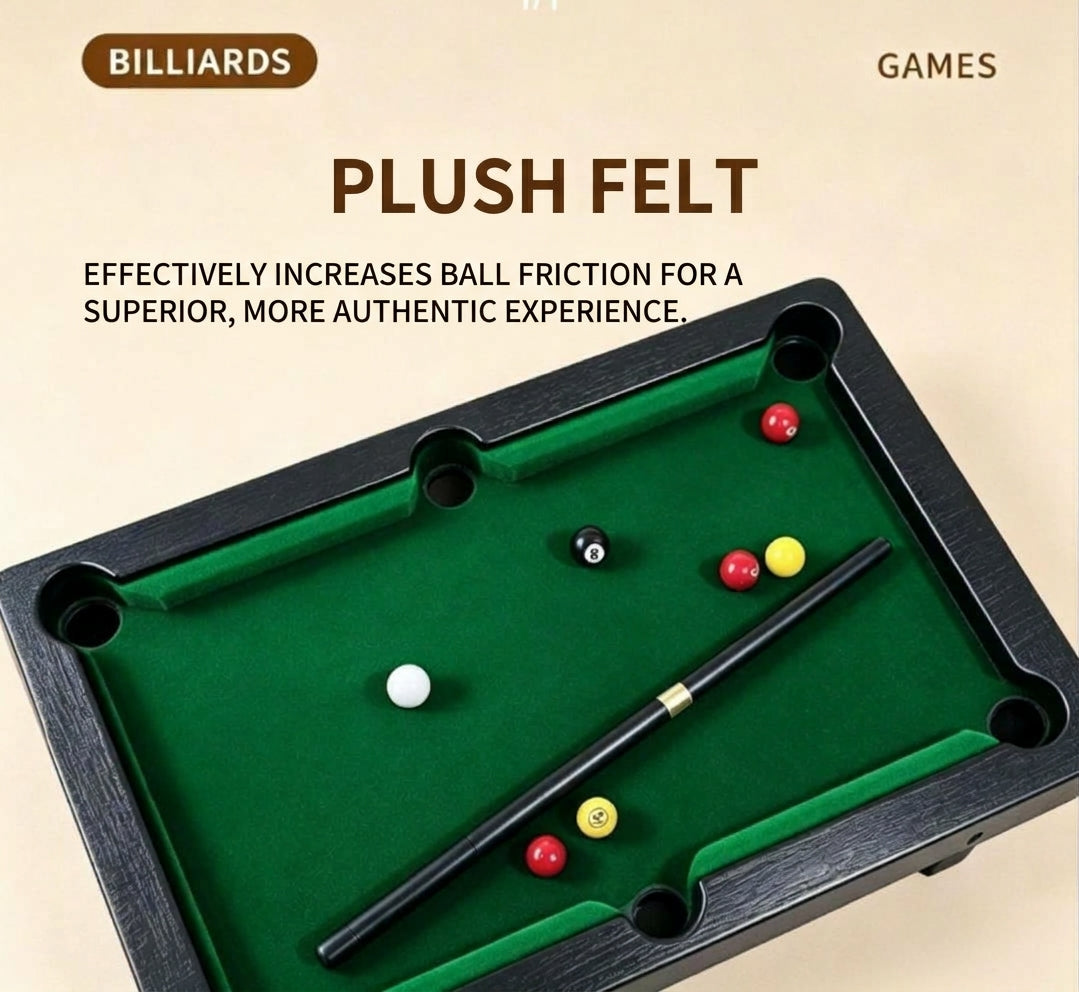 Mini Pool Table Gift Box Set – Tabletop Billiards Game