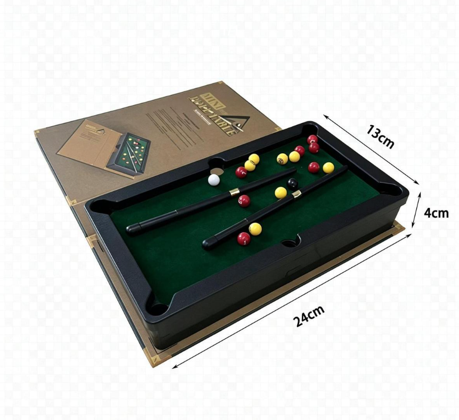 Mini Pool Table Gift Box Set – Tabletop Billiards Game