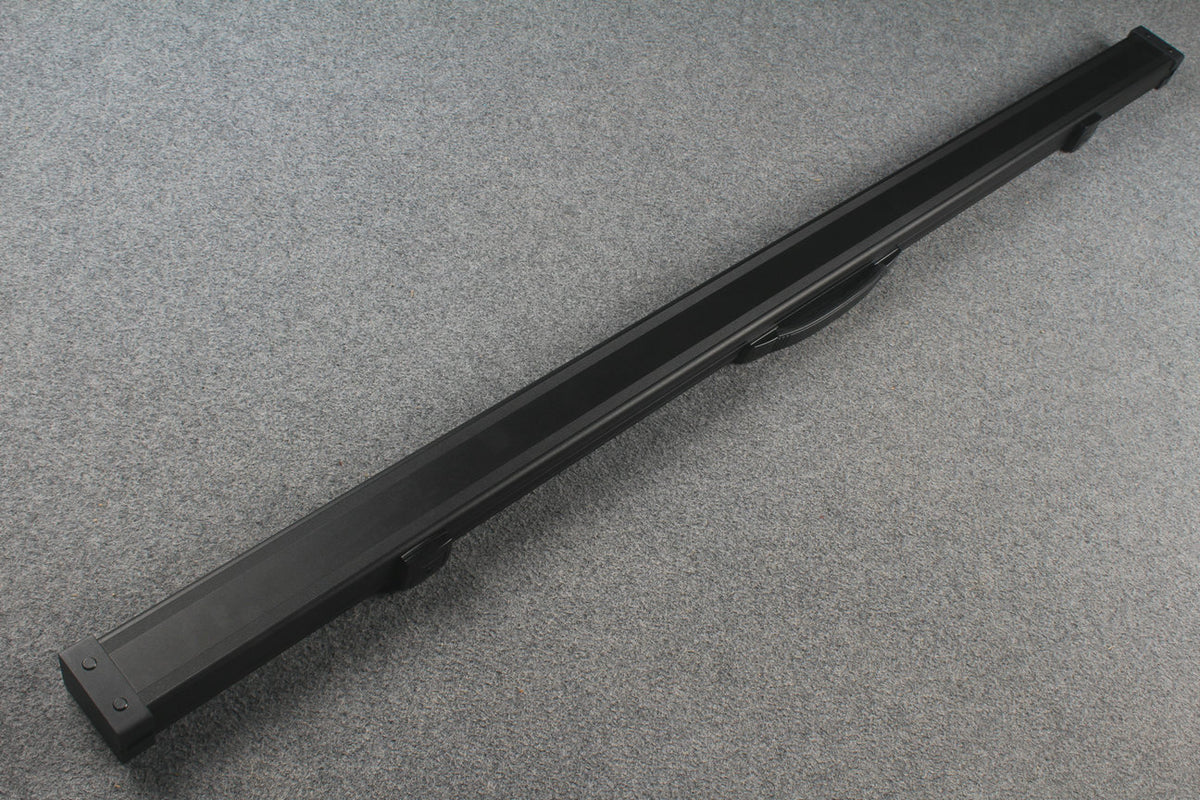 one piece aluminium lockable cue case – 2 Slots（chalk area inside）