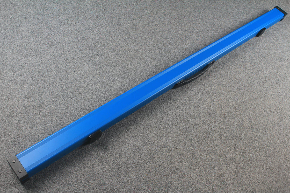 one piece aluminium lockable cue case – 2 Slots（chalk area inside）
