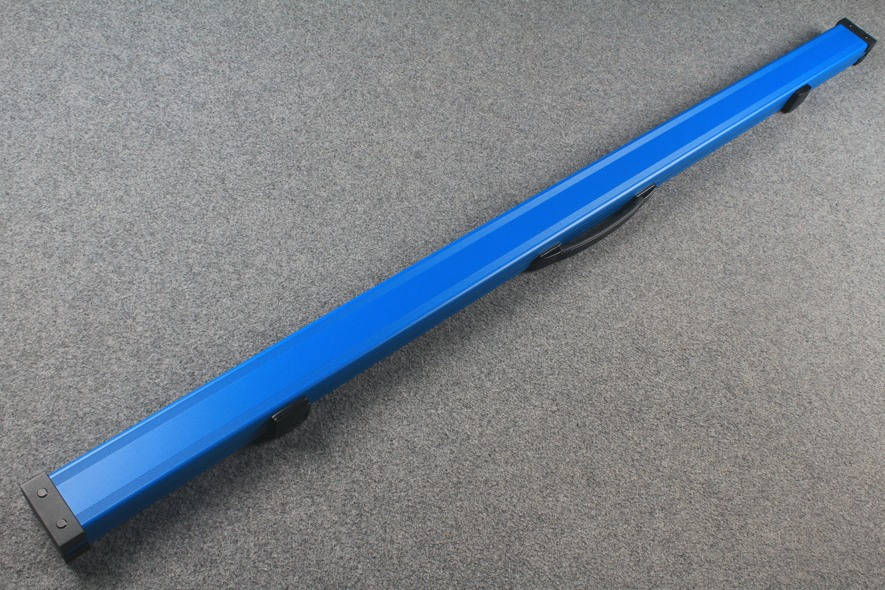 one piece aluminium lockable cue case – 2 Slots（chalk area inside）