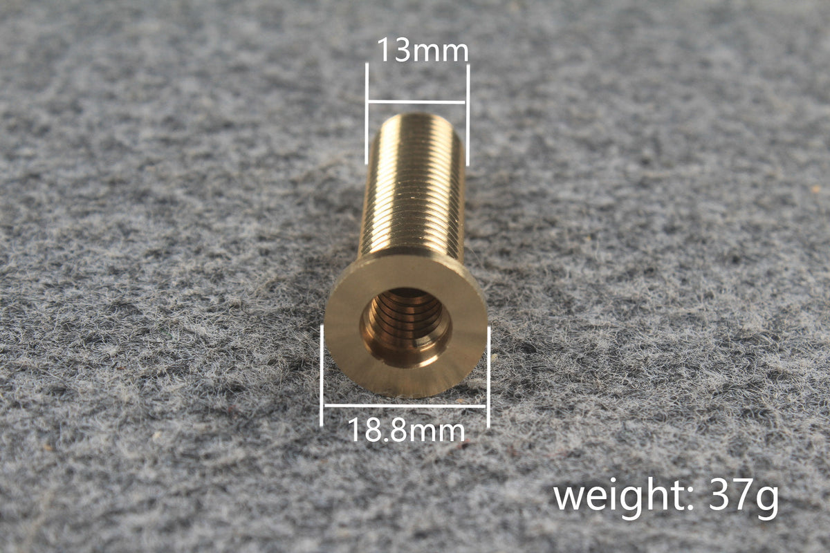 Brass Socket Joint for SD Cue Mini Butt & Extension – Custom Text Engraving Available