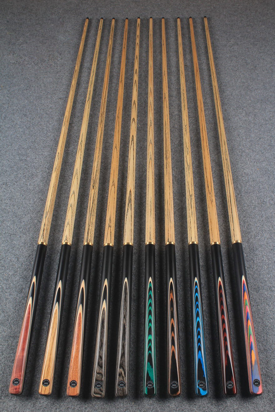 30 x 3/4 ASH ENGLISH 8 BALL POOL BREAK CUES WITH 11 mm tip WOODS CUES
