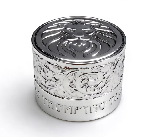 Lion Metal Billiards Chalk Holder - Magnetic Pool Cue Chalk Clip WOODS CUES
