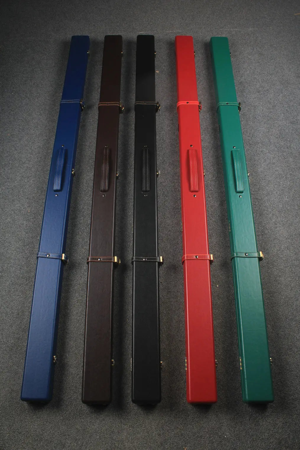 1 piece  leather snooker cue case with 2 slots WOODS CUES