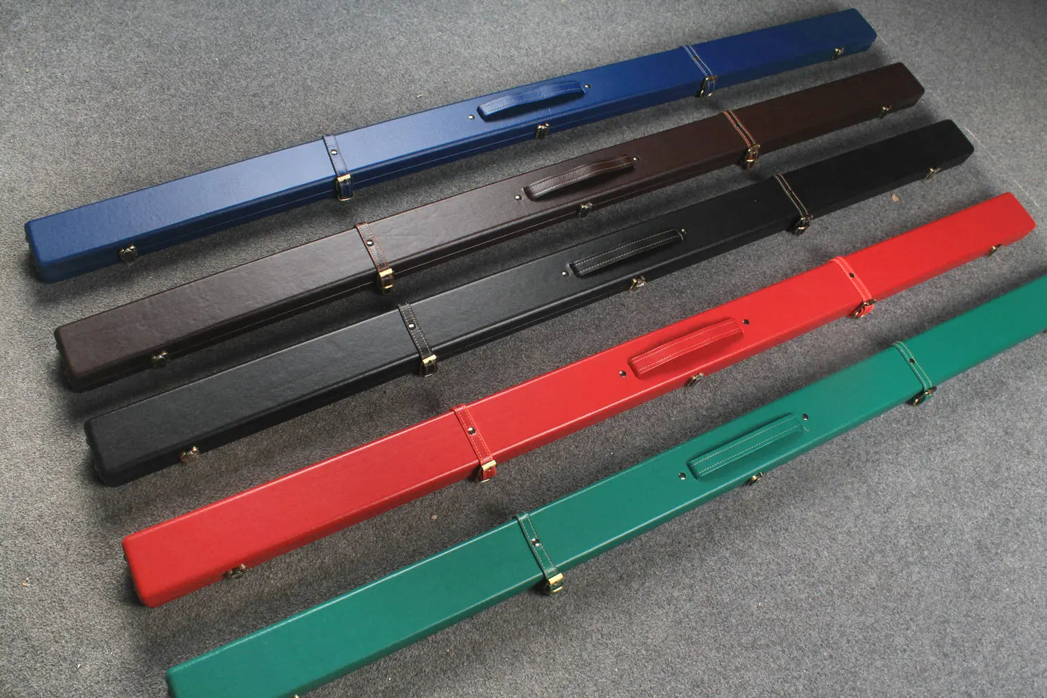1 piece  leather snooker cue case with 2 slots WOODS CUES