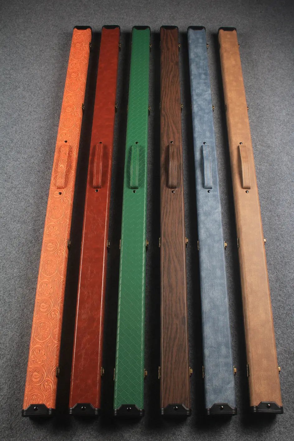 1 piece  leather snooker cue case with 2 slots WOODS CUES
