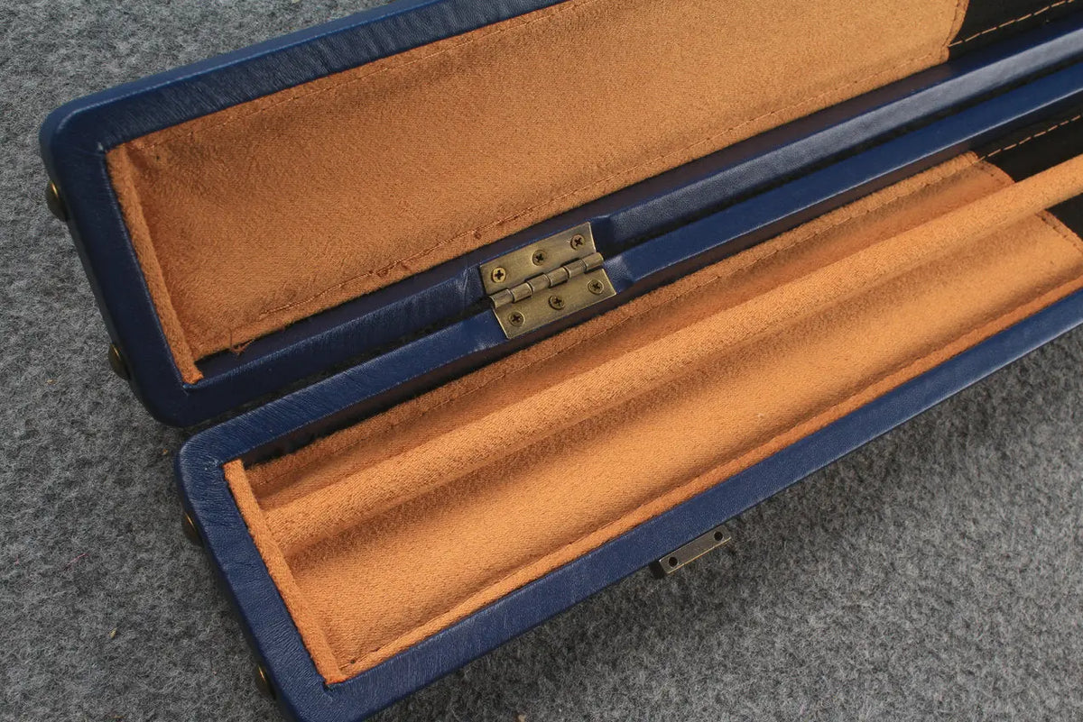 1 piece  leather snooker cue case with 2 slots WOODS CUES