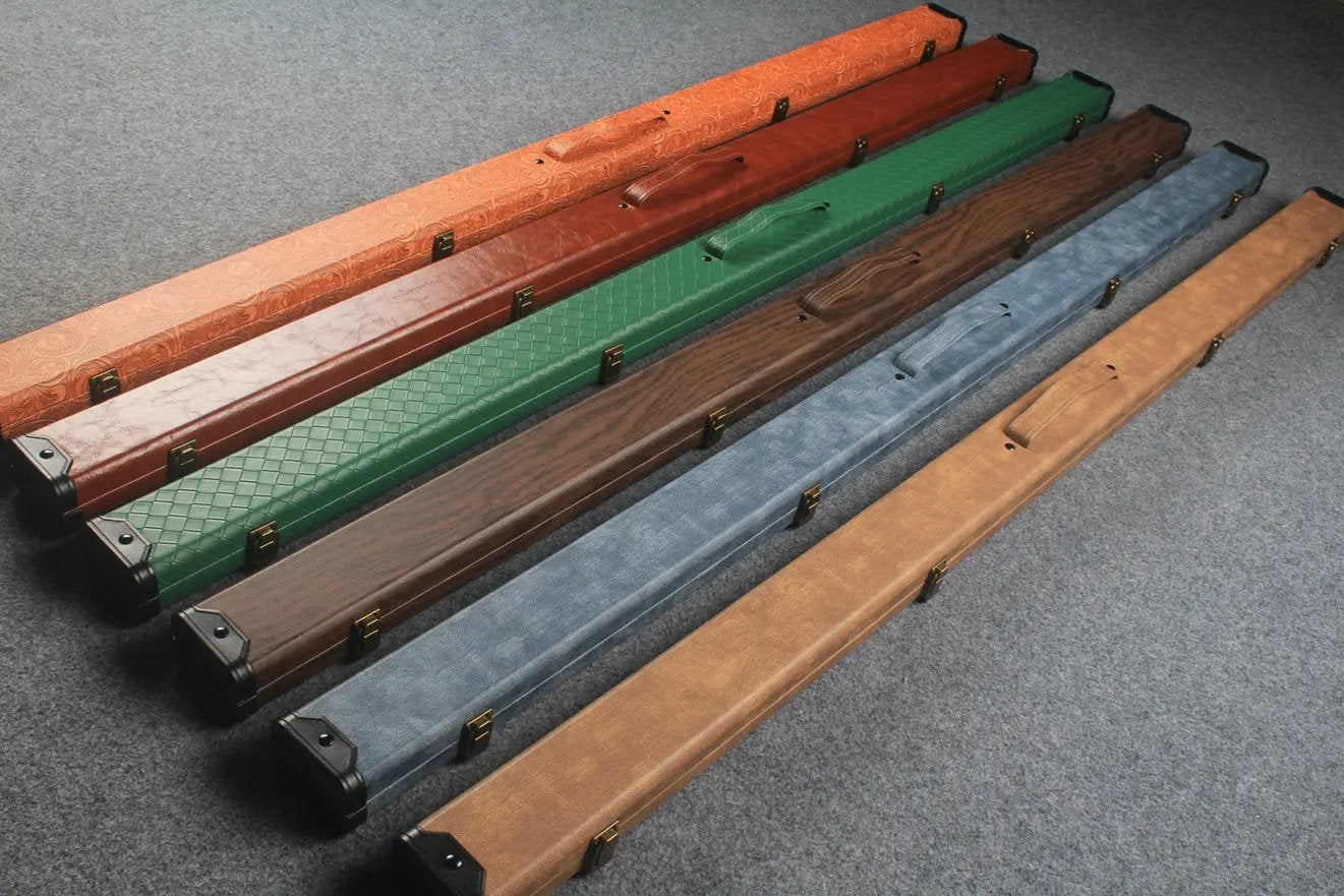 1 piece  leather snooker cue case with 2 slots WOODS CUES