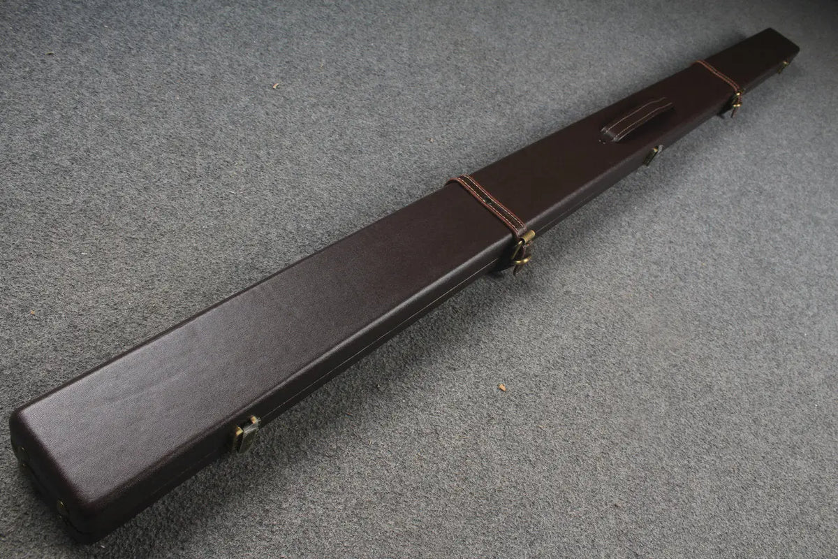1 piece  leather snooker cue case with 2 slots WOODS CUES