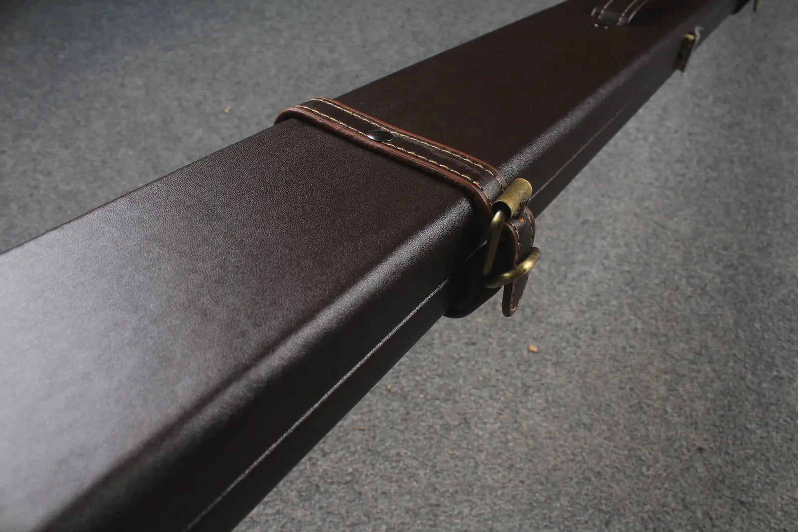 1 piece  leather snooker cue case with 2 slots WOODS CUES