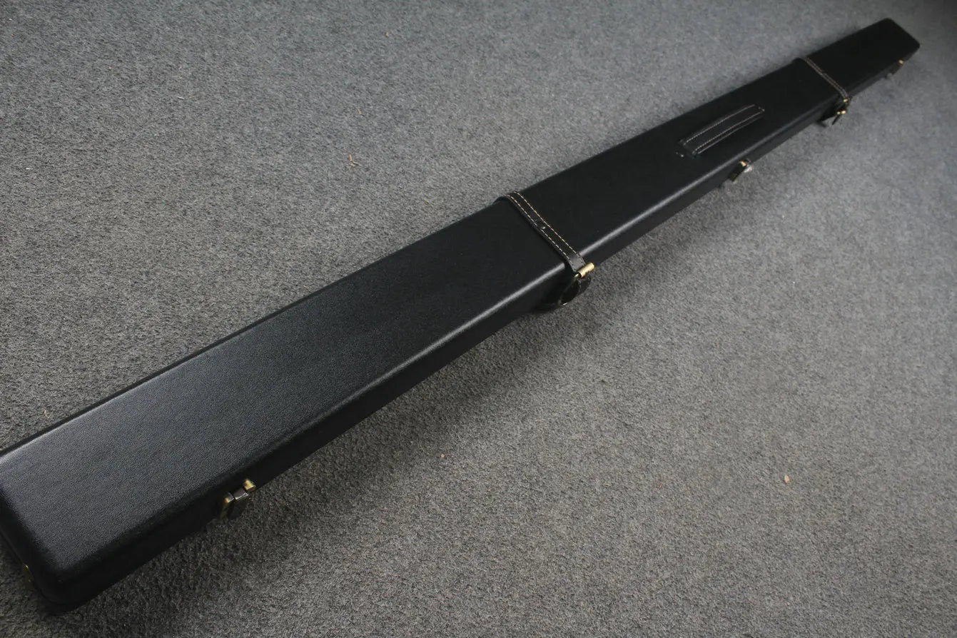 1 piece  leather snooker cue case with 2 slots WOODS CUES
