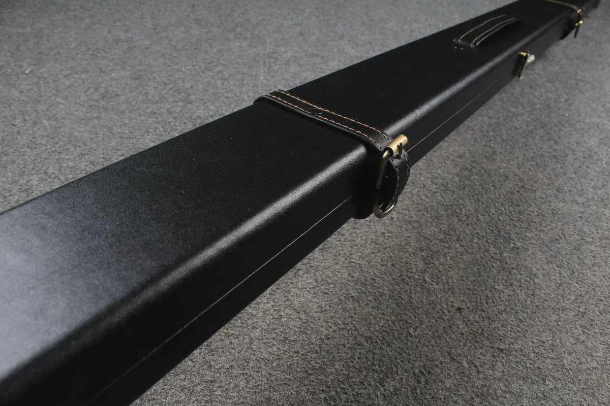 1 piece  leather snooker cue case with 2 slots WOODS CUES