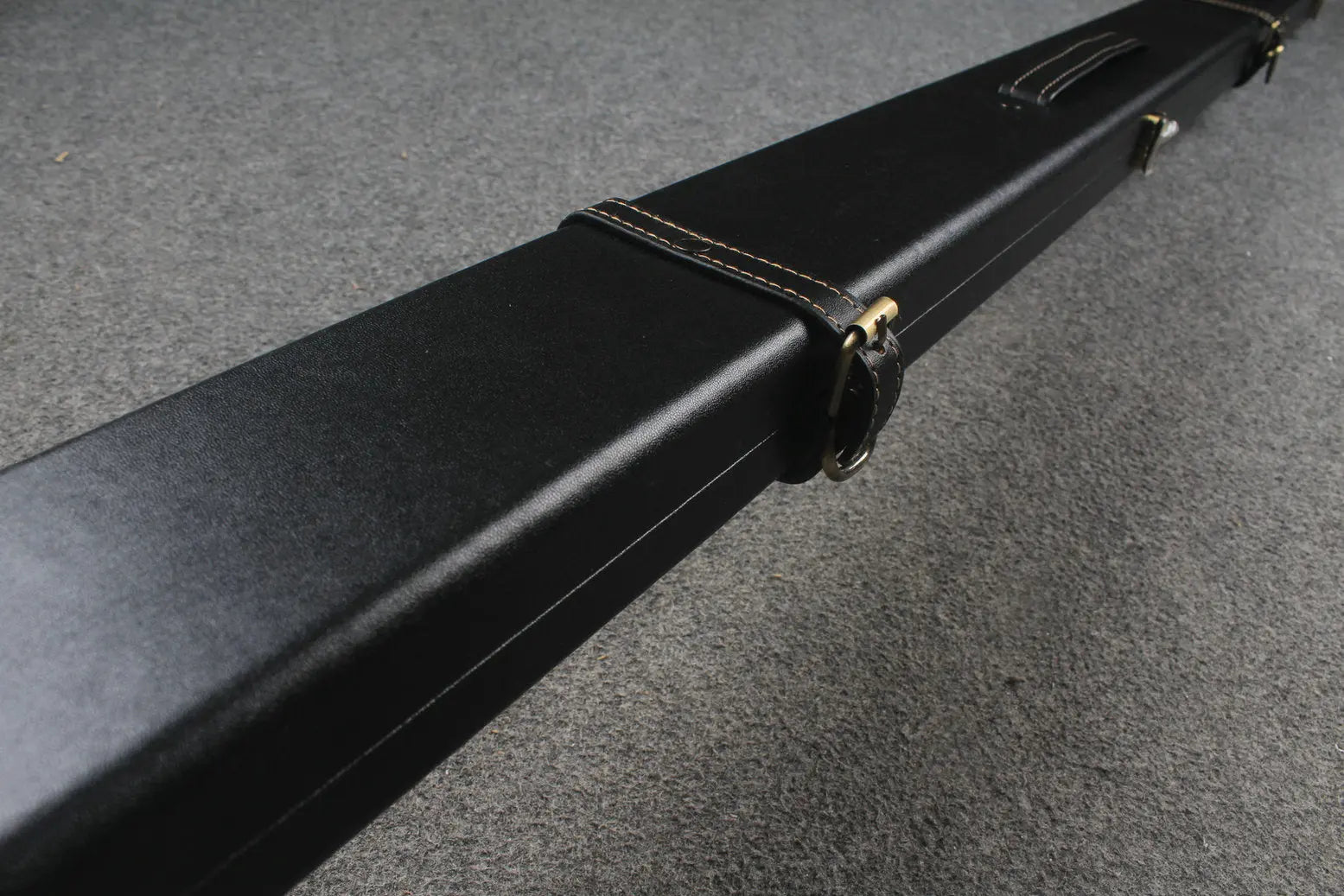 1 piece  leather snooker cue case with 2 slots WOODS CUES