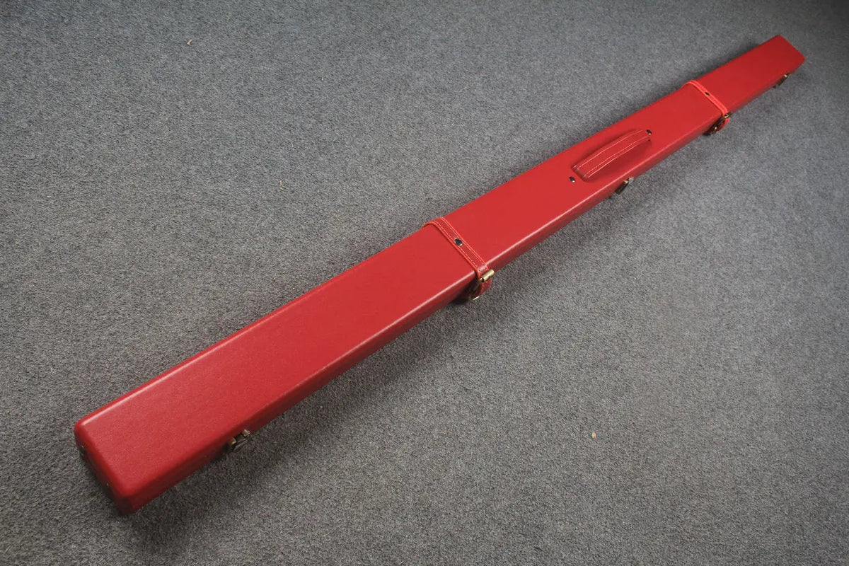 1 piece  leather snooker cue case with 2 slots WOODS CUES