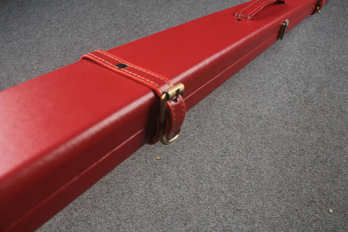 1 piece  leather snooker cue case with 2 slots WOODS CUES