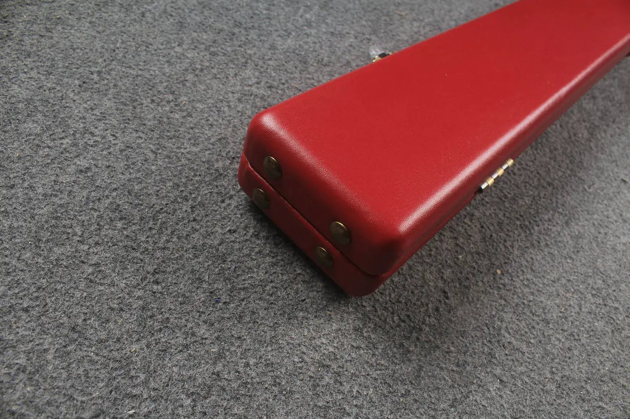 1 piece  leather snooker cue case with 2 slots WOODS CUES