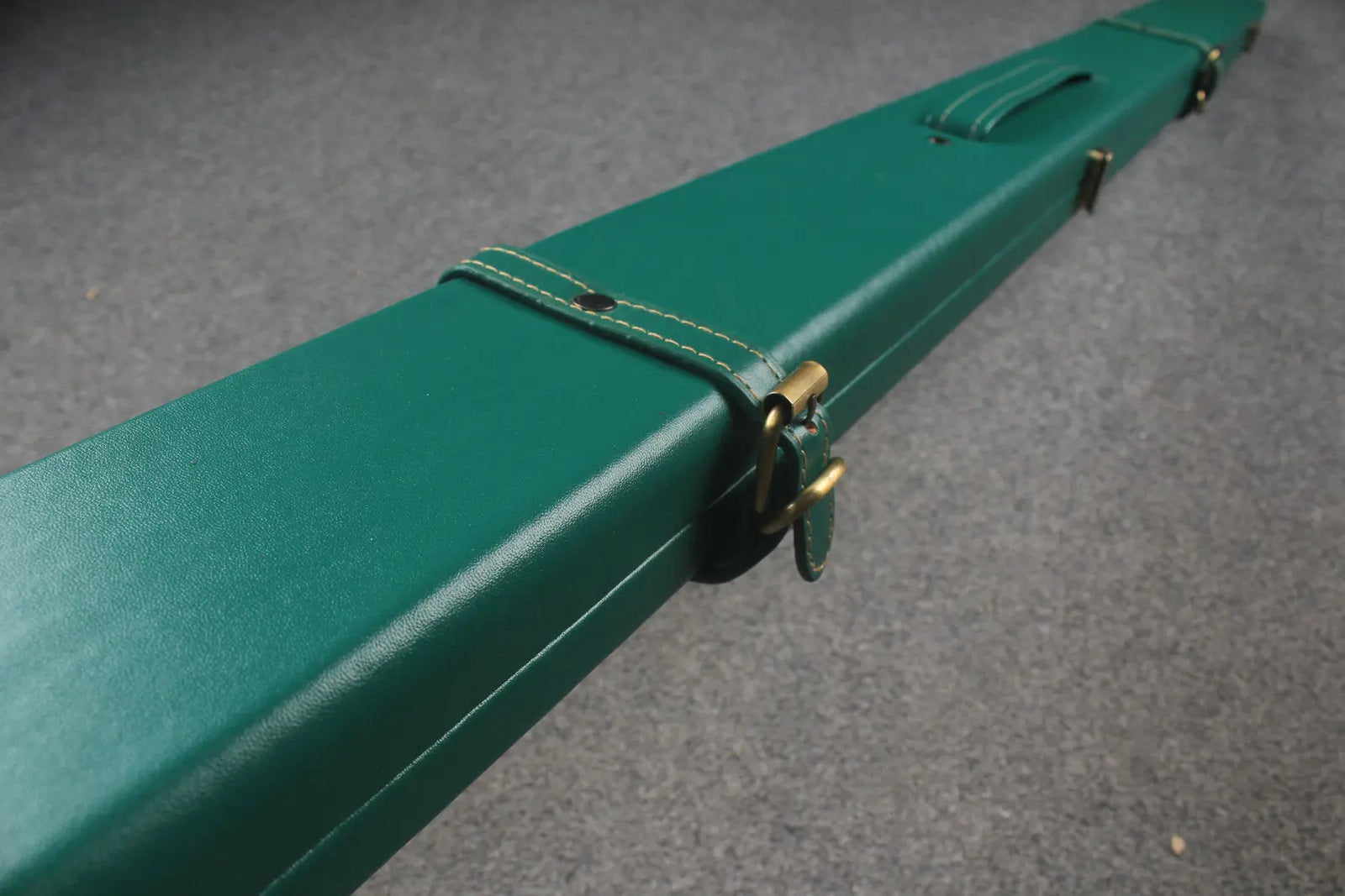 1 piece  leather snooker cue case with 2 slots WOODS CUES