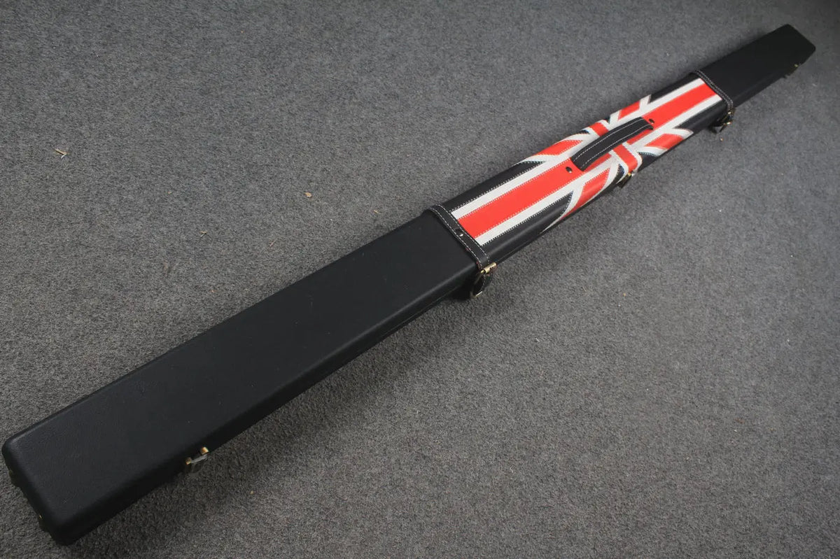 1 piece  leather snooker cue case with 2 slots WOODS CUES