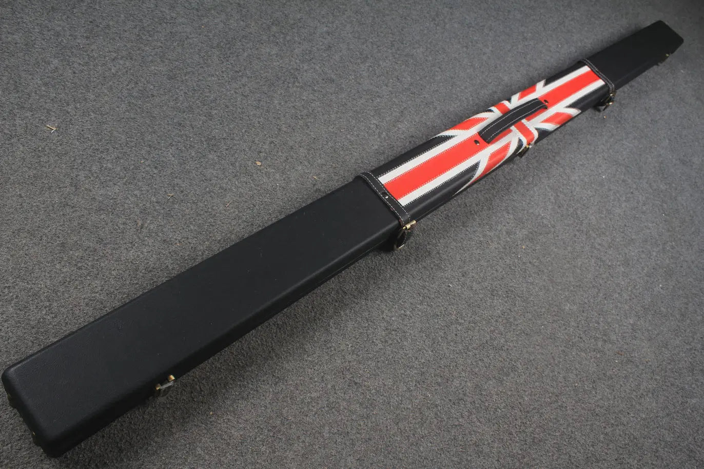 1 piece  leather snooker cue case with 2 slots WOODS CUES