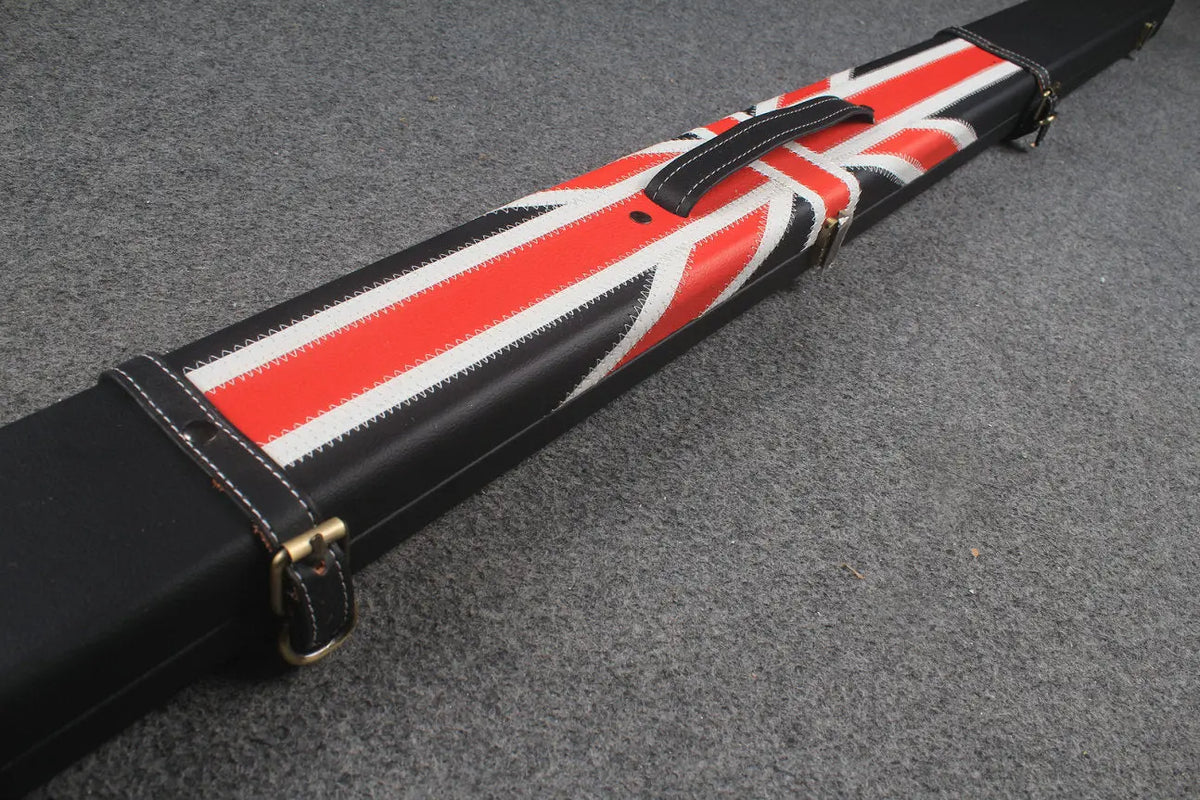 1 piece  leather snooker cue case with 2 slots WOODS CUES